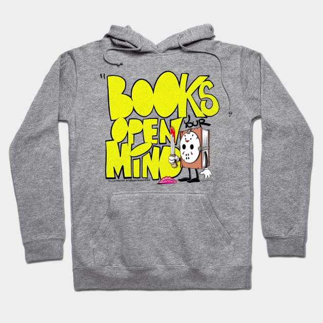 Books open your mind Hoodie by santanafirpo